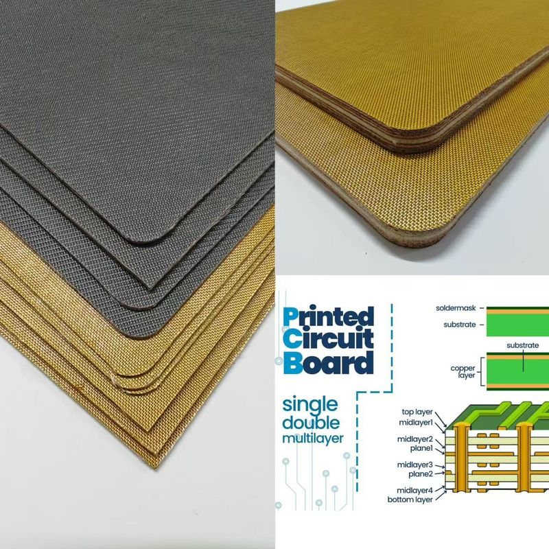 4mm - 6.5mm CCL Lamination Press Thin Copper Clad Laminate Rubber Pad ...